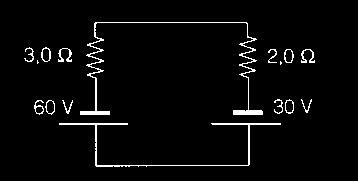 Faça um esquema elétrico e calcule a corrente elétrica do circuito, bem como a ddp do gerador e a ddp do receptor.