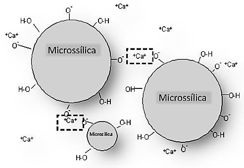 29 O mecanismo de ação do SZ corresponde a ligações geradas pela microssílica a partir da coagulação destas partículas.