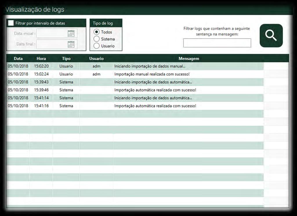 importação (Lembrando: você pode configurar essas informações em configuração de importação para não precisar ficar repetindo o mesmo caminho e o tipo de