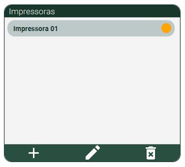 Impressora Este campo lhe permite, cadastra e configurar as Impressoras. Para adicionar uma Impressora, clique no botão.