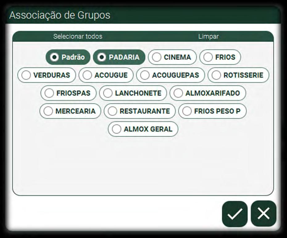 Definir formato de etiqueta Neste campo você pode definir um layout de etiqueta especifico apenas para essa Impressora e através do ícone você consegui visualizar o layout da etiqueta como será