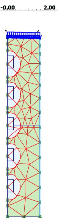 Com intuito de simular numericamente todas as etapas executivas do CPR Grouting, adotou-se no processo de expansão dos bulbos de geogrout a deformação volumétrica de um domínio de solo,