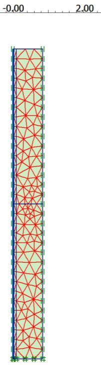 73 r w r s r e Figura 27 - Célula axissimétrica com drenos verticais O modelo constitutivo adotado nas análises numéricas é o linear elástico, tanto