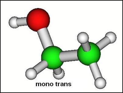 No estudo de microondas [27], por exemplo, mostrou-se que a forma trans é 0,12 kcal/mol mais estável que a gauche.