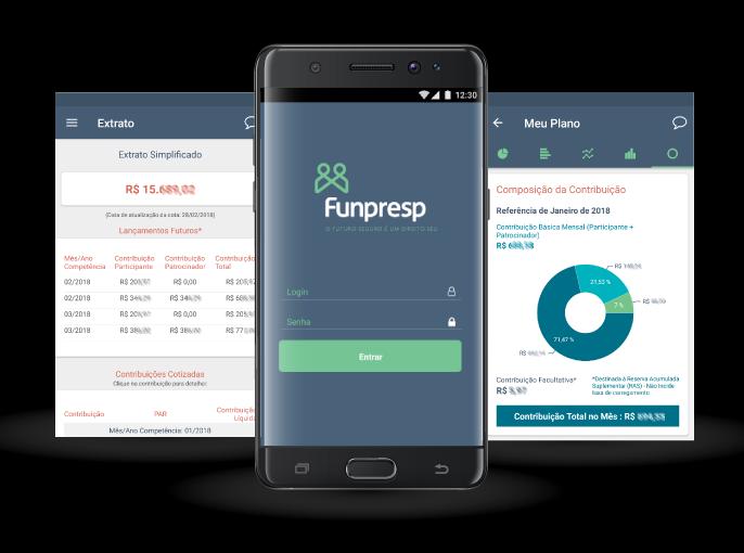 Aplicativo Funpresp O aplicativo da Funpresp é o grande lançamento para os participantes e assistidos.
