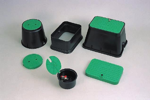 SÉRIE VBA Caixas para Válvulas Série Polypro Caixas para válvulas rectangulares e redondas, fabricadas em plástico, permitindo fácil acesso a válvulas manuais e electricas, bem como a outro