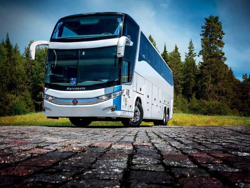 Scania Ônibus Rodoviários Chassi Vesatilidade e robustez A flexibilidade da Série K Scania possibilita a monta gem de uma grande variedade de modelos de ônibus urbanos com variação da altura do piso