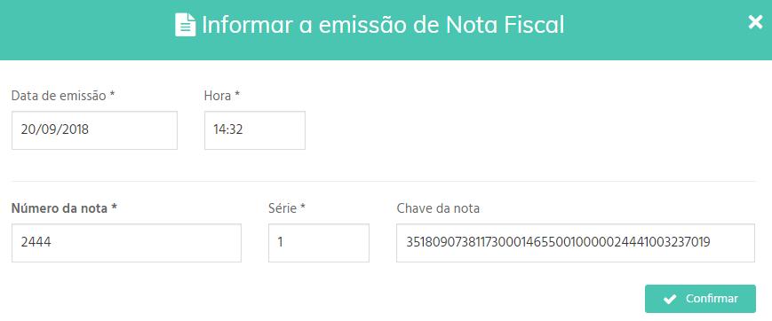 Emissão de Nota Fiscal Código UF válido Ano e mês válidos (menos de 30 dias) CNPJ válido Número, série e DV válidos Número de chave único CNPJ secundário cadastrado na tela de emissores (Portal) UF