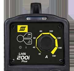 A nova LHN 200i Plus trabalha em redes de 220 V e é ideal para soldagem com eletrodos revestidos de até 3,25 mm. E se você precisar de usar soldagem TIG, basta apertar um botão no painel frontal!