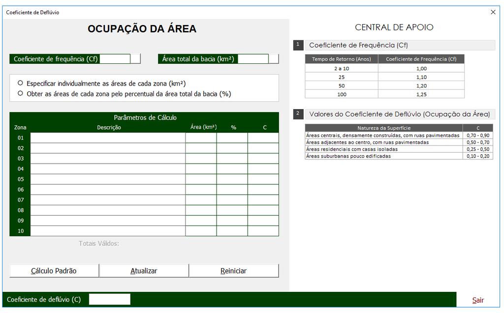 59 APÊNDICE I Interface: Obtenção de C