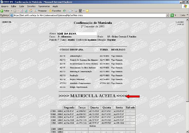 3ª Etapa - Inclusão de Disciplinas Esta etapa do processo de matrícula é destinada somente aos alunos que desejam incluir disciplinas que não integram a sua grade ou para os alunos que pretendem