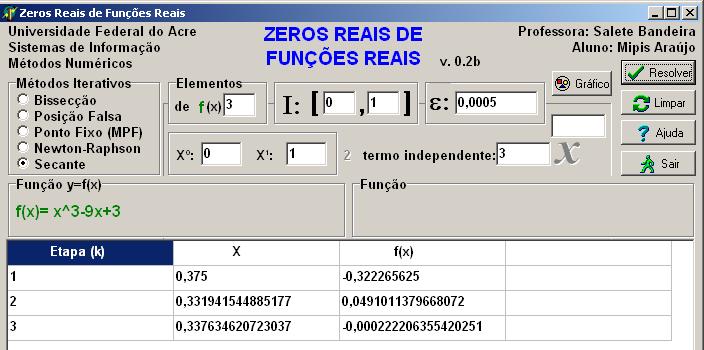 50 Com a =0,004, o resultado aproimado 0,764.