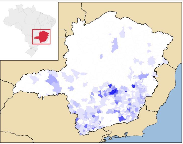 Introdução 586.522,12 Km 2 7% do território nacional 20.869.000 habitantes (IBGE 2015); 853 municípios; 78,2% dos municípios possuem até 20.