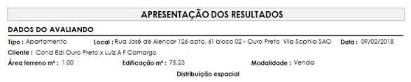 2.2.2. DETERMINAÇÃO DO VALOR UNITÁRIO Conforme resultados extraídos da