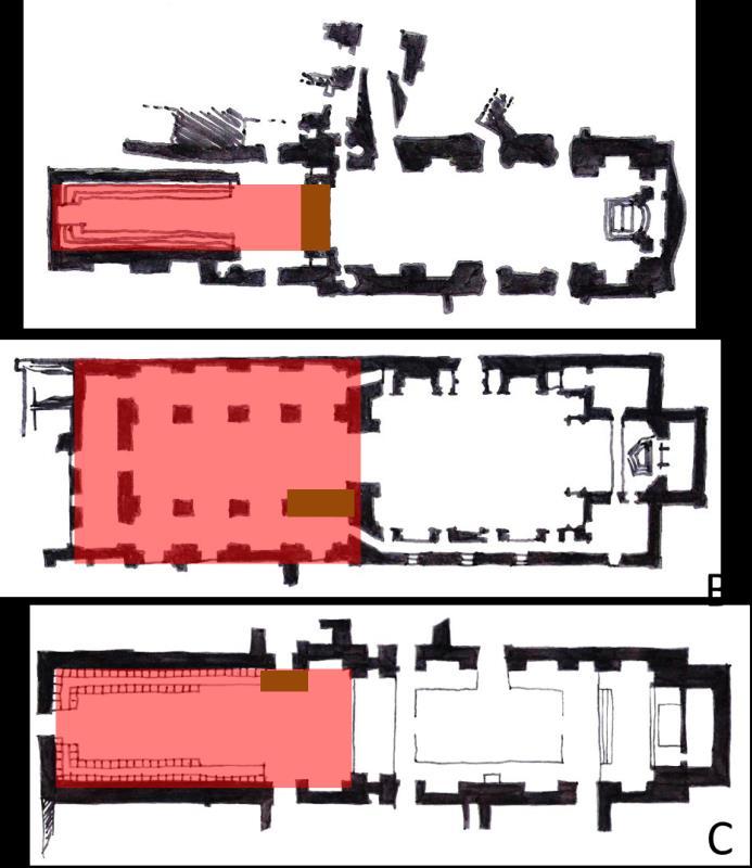 Fig. 41 À esquerda: Órgão de Tubos da Igreja do Mosteiro São Pedro e São Paulo de Arouca; à directa: Tribuna do Órgão de Tubos da Igreja do Mosteiro Santa Maria de Cós 249 Na Igreja do