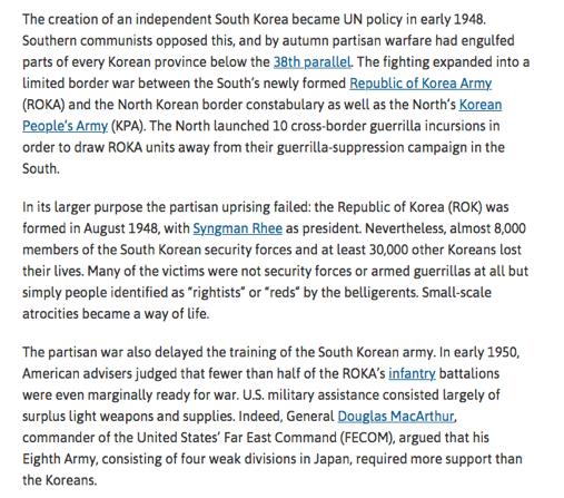 A guerra na Coreia: a intervenção dos EUA e o