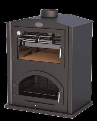 Available version with stainless steel oven interior model SIERRA INOX. Disponível versão com o interior do forno em aço inoxidável modelo SIERRA INOX.