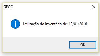 CLIC OK e aguarde o processamento A tela seguinte surgirá.