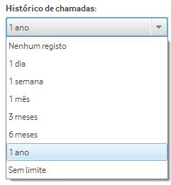 Attendant Console Navegar no Attendant Console Configuração Histórico 18 Configuração Histórico Neste menu pode gerir as definições do Histórico de chamadas.