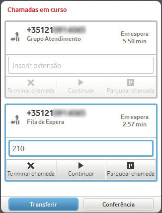 Attendant Console Funcionamento do Attendant Console Transferência de chamadas Transferir chamada 47 Transferência de chamadas Transferir chamada É possível transferir a chamada utilizando um dos