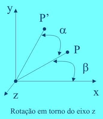 Translação, Rotação e Escala Deve-se