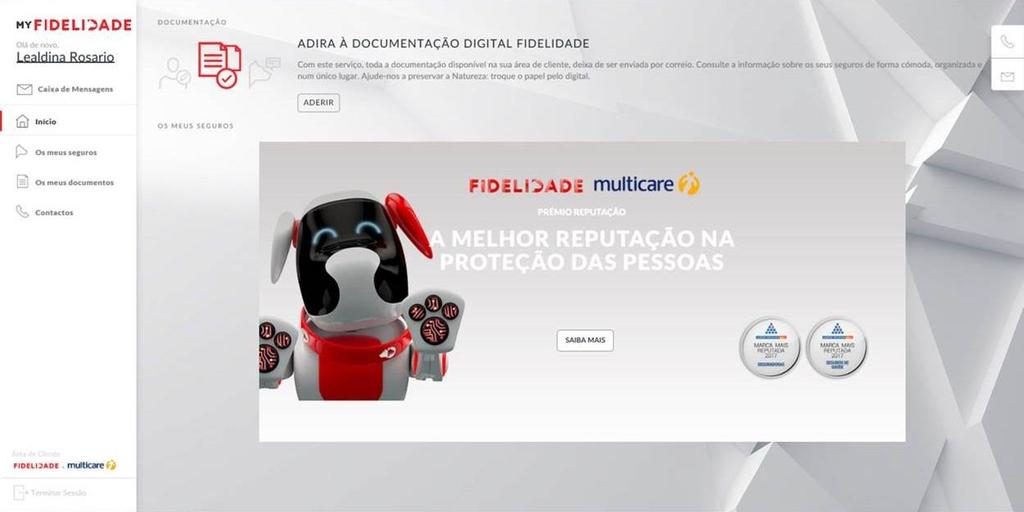 5. Comunicação Digital Fidelidade SE AINDA NÃO ADERIU À COMUNICAÇÃO DIGITAL FIDELIDADE, PODE