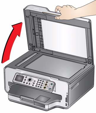 Impressora Multifuncional KODAK ESP série 9200 Como limpar o vidro do scanner e o suporte de documentos O vidro do scanner pode ficar manchado e haver acúmulo de poeira no compartimento de documentos