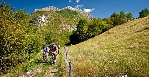 montanhas e paredes verticais de calcário. Desceremos um trecho de asfalto até ao vale espetacular do rio Soča e faremos algumas paragens para absorver as paisagens e os seusencantos naturais.