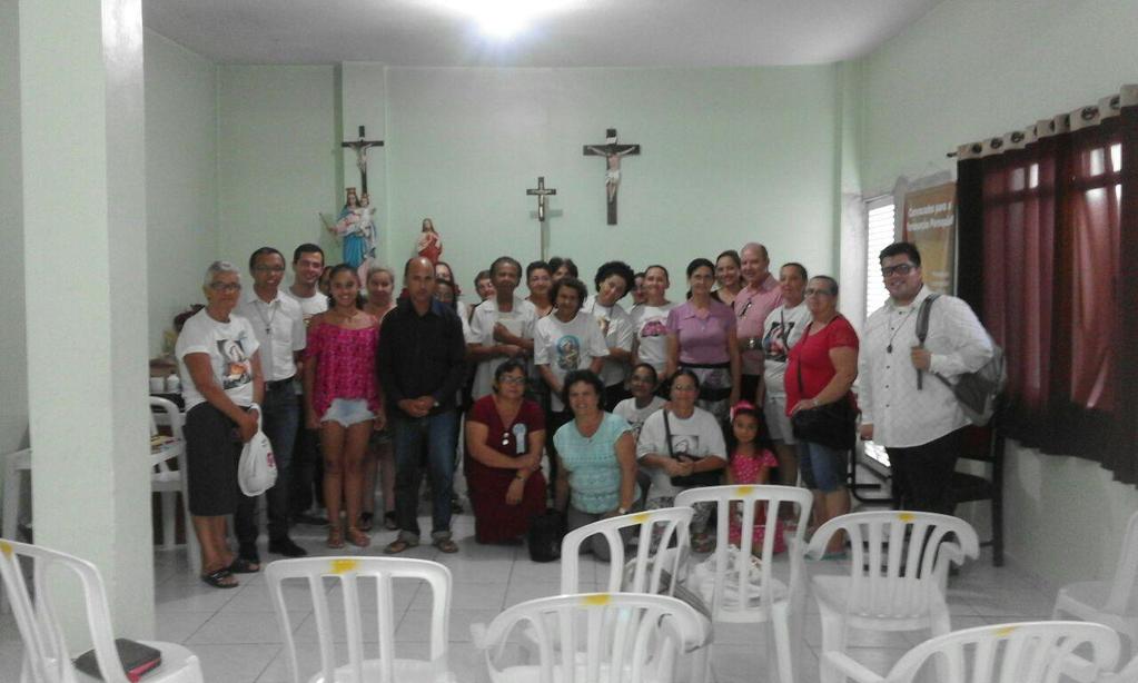 A coordenação diocesana agradece a acolhida do pároco e da coordenadora.