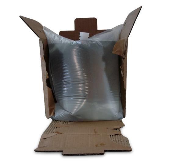 Tipos de embalagem Bag-in-box: caixa de papelão com um saco