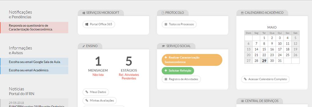 Acessando Área de Atividade Profissional Efetiva- Perfil do Aluno