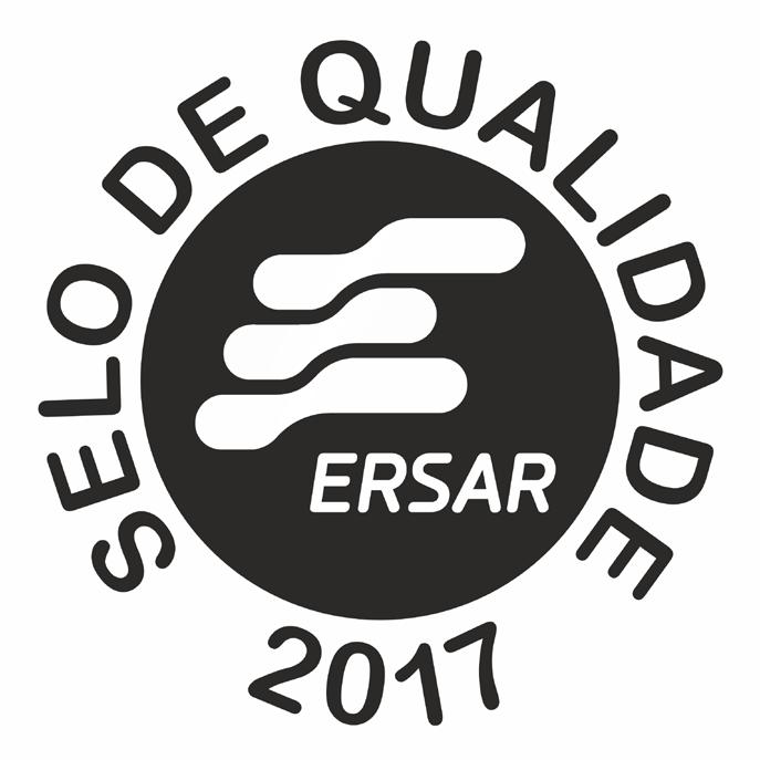 APLICAÇÃO SOBRE FUNDOS Sempre que possível, o logo SELO DE QUALIDADE ERSAR deverá ser aplicado sobre fundo branco.