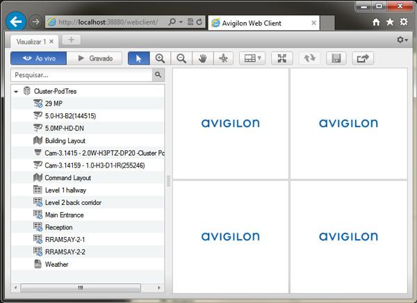 Avigilon Control Center Enterprise Web Client