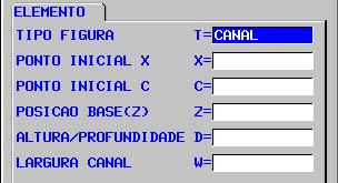 Primeiramente é necessário escolher o tipo de perfil, preencher os dados iniciais e depois, desenhar o perfil. Para isso deve-se: Posicionar o cursor em uma das opções desejadas, EX: 5.