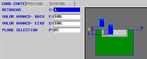 8 - CICLO ENGRAVING (ESCRITA): 8.1 - ACESSAR A PÁGINA DO CICLO ENGRAVING: Acessar o programa desejado. Acionar a tecla EDIT Posicionar o cursor no bloco onde deseja-se inserir o ciclo.