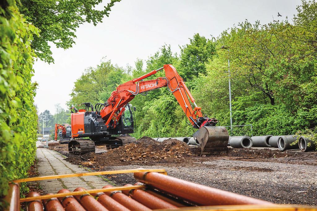 ESCAVADORAS DE RASTOS HITACHI As escavadoras hidráulicas Hitachi Zaxis-6 são desenvolvidas e fabricadas no