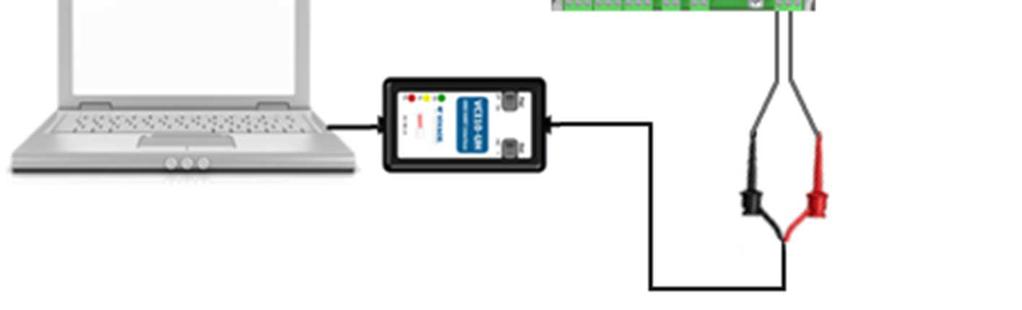 A interface necessita de um resistor de 250 Ω para possibilitar a comunicação HART sobre a corrente de 4-20 ma, quando alimentado externamente. Na figura 3.