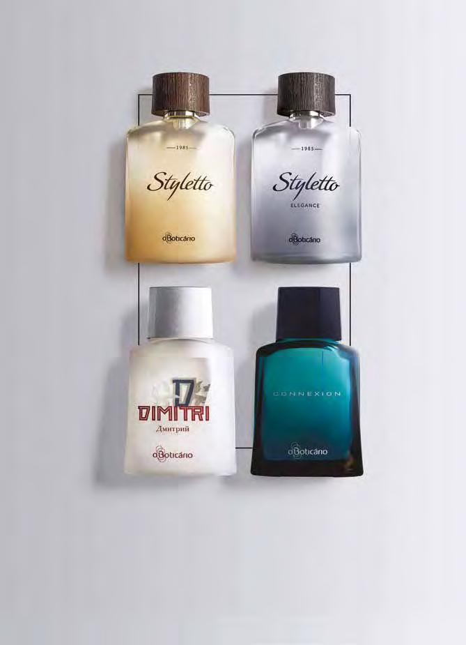 STYLETTO COLÔNIA, 100 ml 25286 R$ 79,90 Fragrância atemporal, com notas frescas em uma embalagem clássica, para homens que deixam o seu legado.