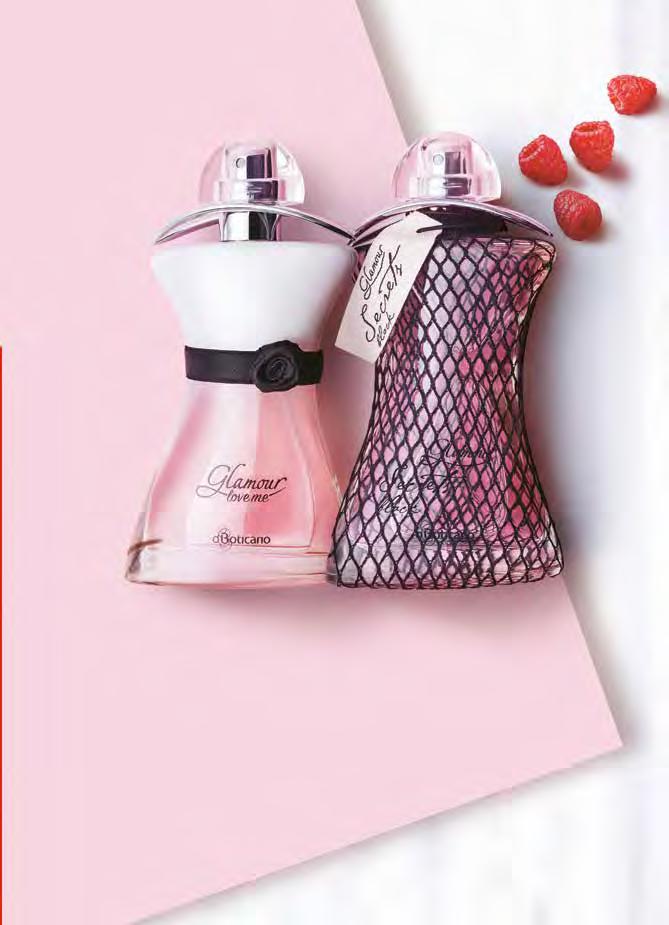 GLAMOUR LOVE ME O BOTICÁRIO COLÔNIA, 75 ml 70570 R$ 129,90 PERFUMARIA Da combinação única de pétalas de rosa e baunilha, criamos Glamour Love Me O Boticário.