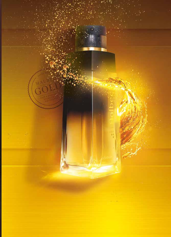 MALBEC GOLD COLÔNIA, 100 ml 71096 R$ 159,90 O exclusivo acorde Gold Âmbar e o álcool vínico transformam se em uma fragrância sofisti, capaz de atrair e