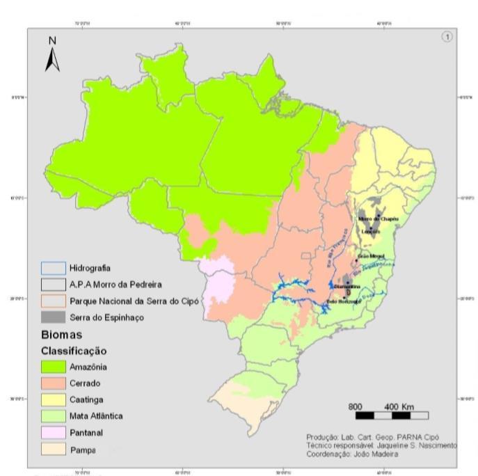 O Parque Nacional da Serra do Cipó, localizado na Região Central de Minas Gerais, integra a Reserva da Biosfera da Serra do Espinhaço, é circundado pela Área de Proteção Ambiental Morro da Pedreira,