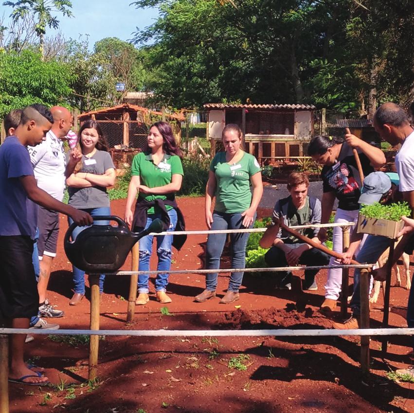 JCI LONDRINA PROJETO RESGATE A proposta inicial era viabilizar uma horta sustentável para os dependentes da comunidade terapêutica.