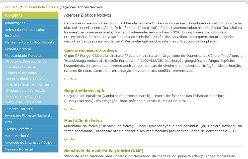 8 Sensibilização e informação Site do ICNF, I.P.