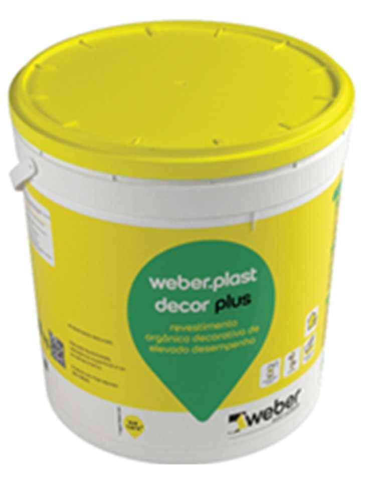 Sistema weber.therm comfort Pág 17/18 weber.plast decor plus UTILIZAÇÕES Revestimento orgânico colorido de elevado desempenho para paredes interiores e exteriores. Acabamento de Sistemas weber.