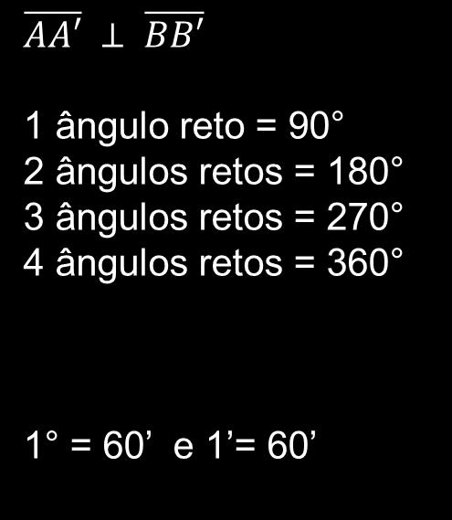 GRAUS Quando dividimos uma circunferência em 360 partes congruentes, cada uma dessas partes é um arco de um grau