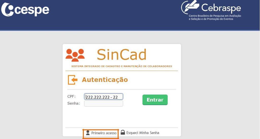 Procedimento para o colaborador entrar no sistema e concluir o seu