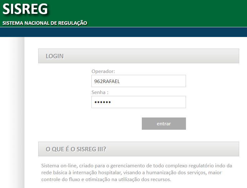 SECRETARIA DE ESTADO DE SAÚDE DE MT 3 1. Como acessar o SISREG III? R: Abra seu navegador internet (ex.: Internet Explorer, Firefox, Chrome, etc.