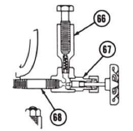6.5 Caixa da gaxeta A manutenção da caixa da gaxeta é uma das principais tarefas de manutenção de rotina. O aperto da gaxeta é mantido pela compressão da gaxeta.
