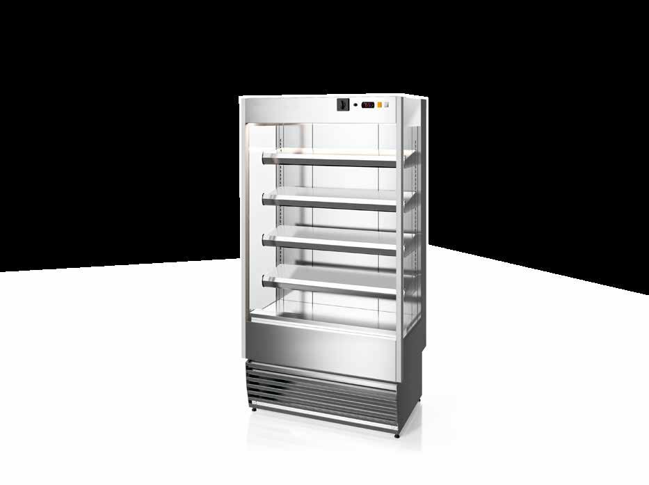 UNITED is the new compact plug-in vertical merchandiser from JORDÃO, available in ventilated cooling or heated versions.