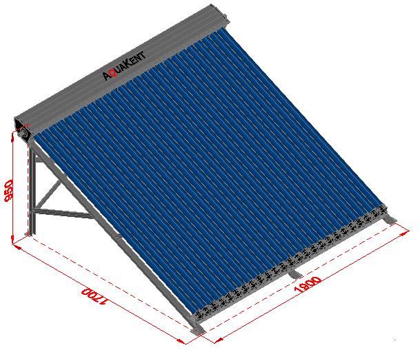 solares Figura1: AKC-20 montado e dimensões